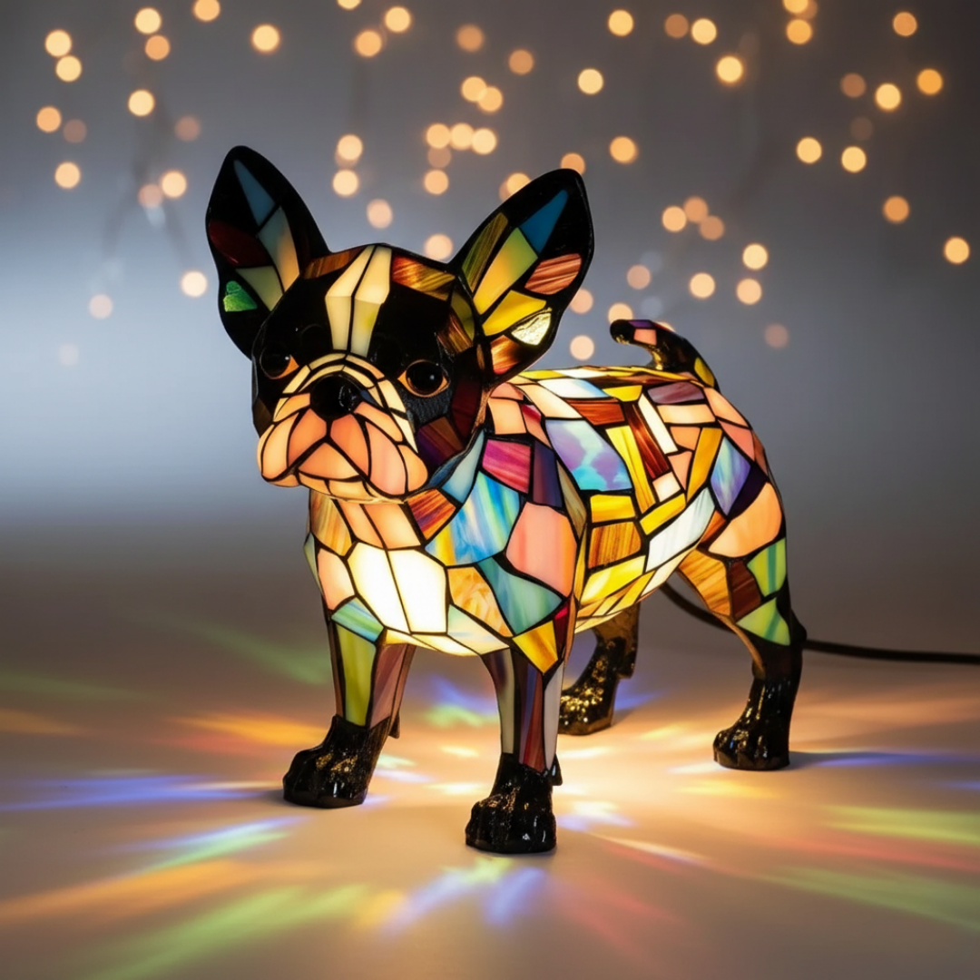 Lámpara Elegância Boston Terrier