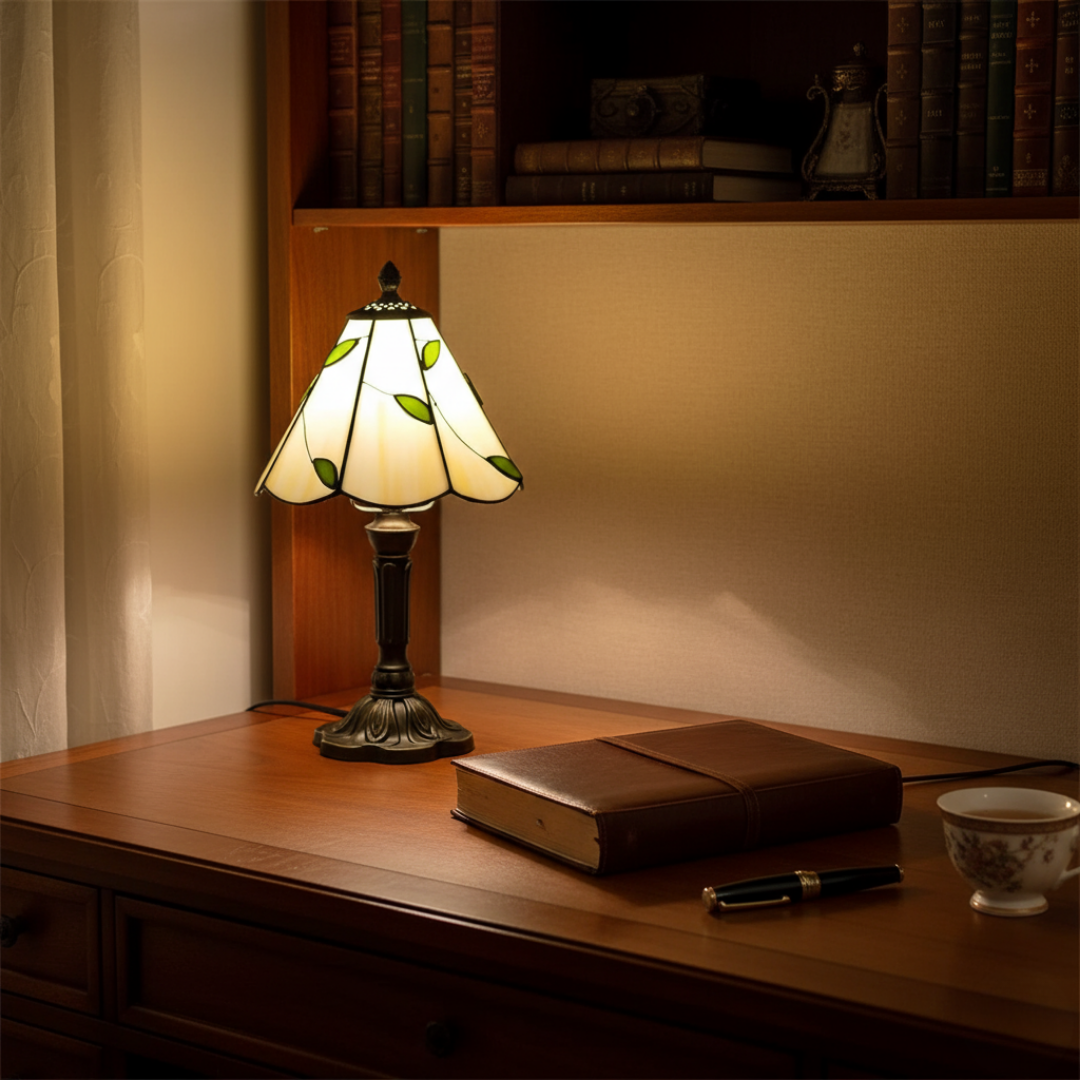 Lámpara de Mesa LED Inspirada no Barroco Retrô
