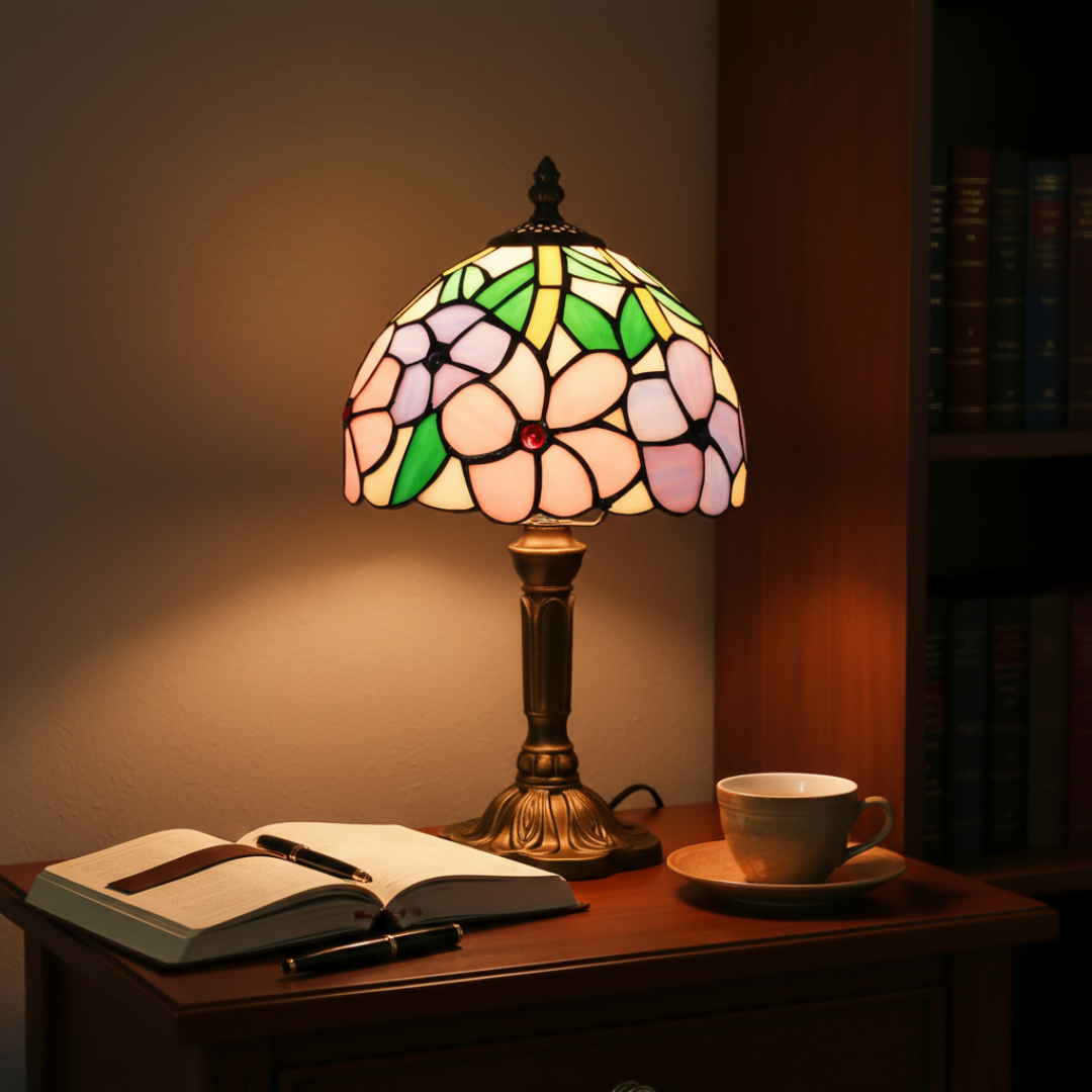 Lámpara de Mesa LED Inspirada no Barroco