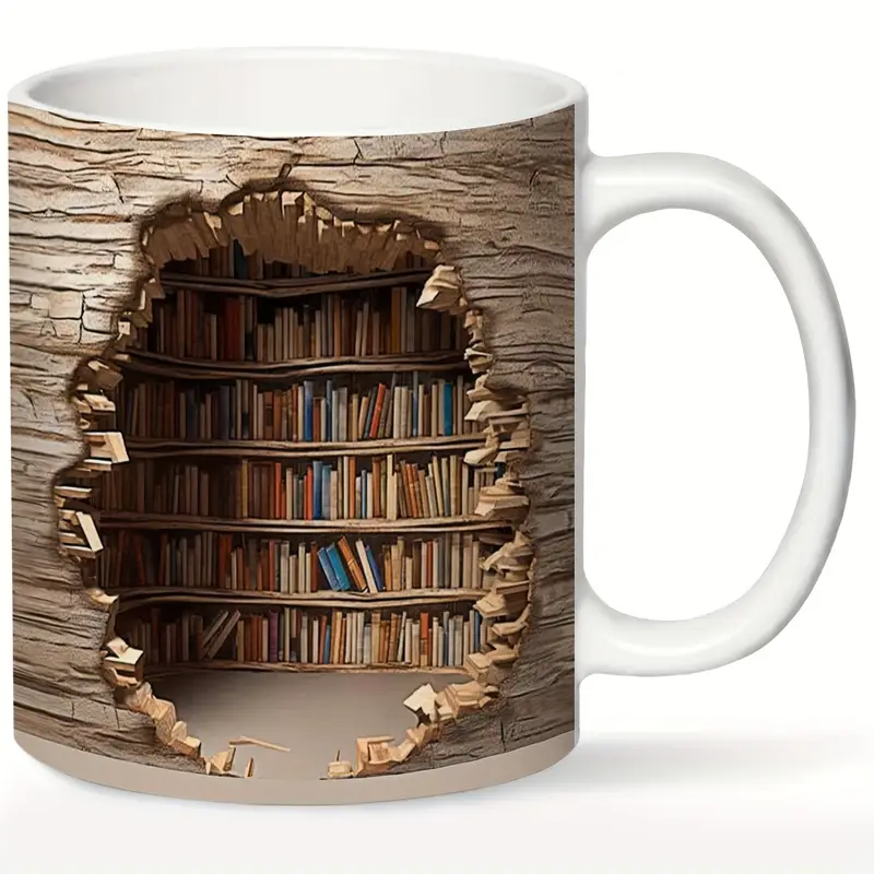 Taza Encantadora de Biblioteca con Ativação Térmica