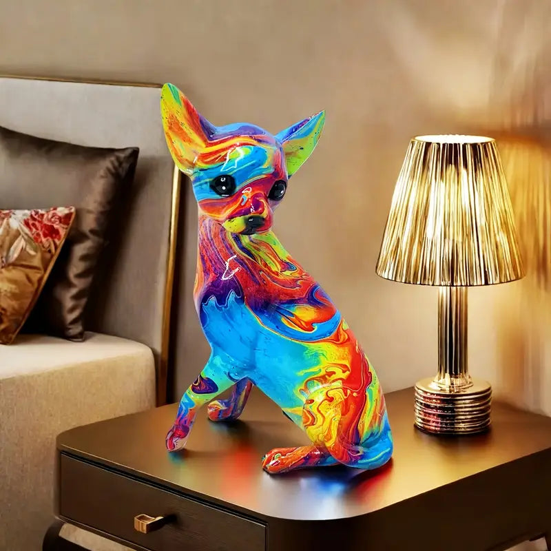 Lámpara de Mesa Chihuahua Vivo en Resina