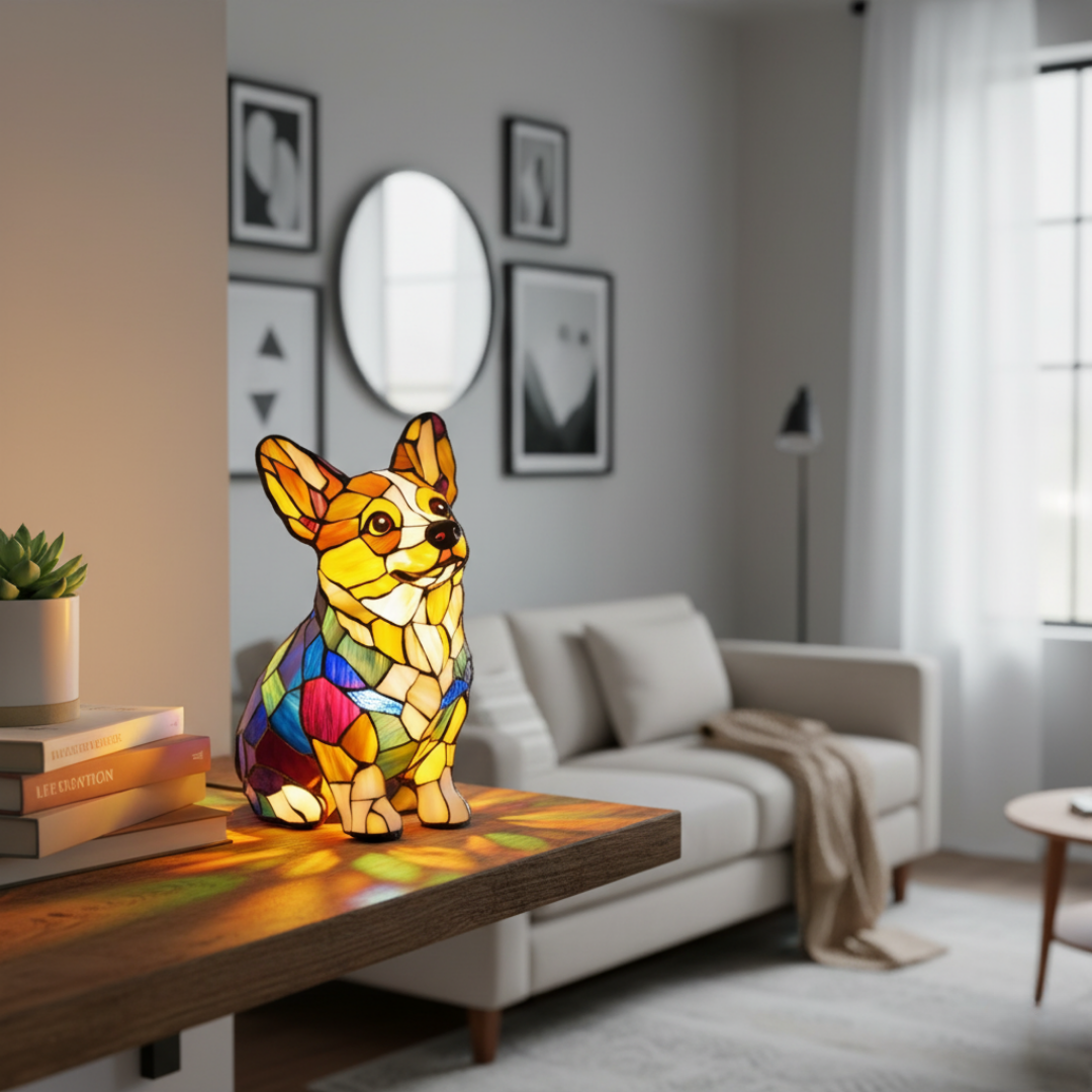 Lámpara Felicidade Corgi
