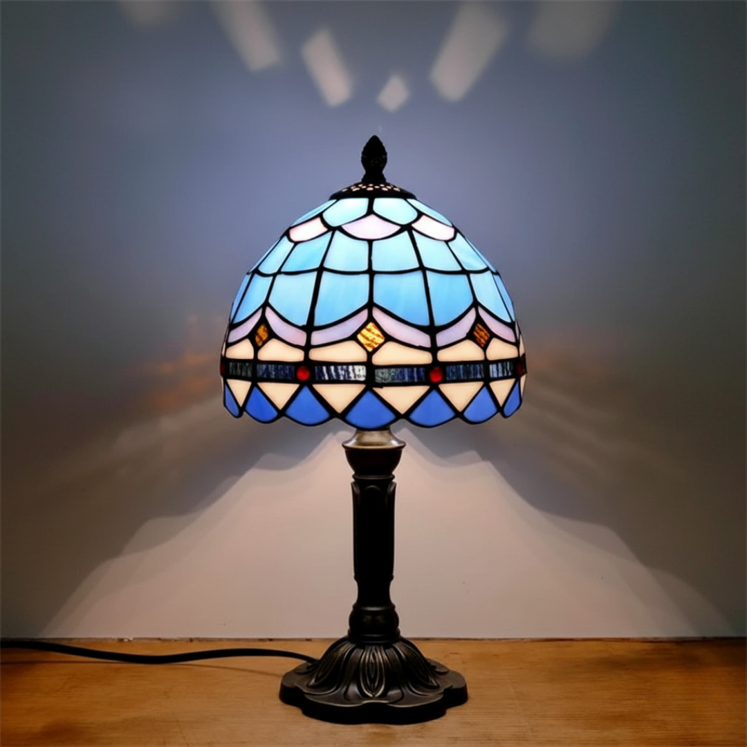Lámpara LED Barroca Dourada Retrô