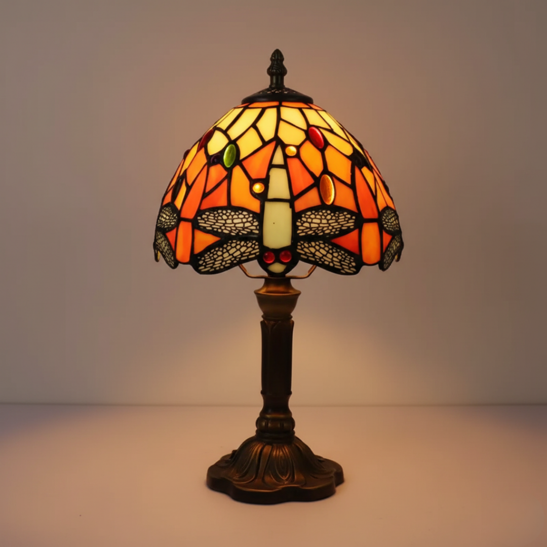 Lámpara de Mesa LED Vitral Decorativa