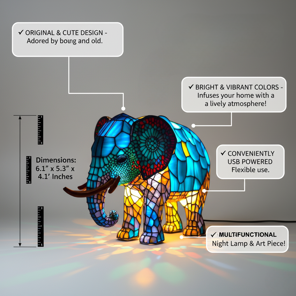 Noa – Lámpara Elefante Encantador