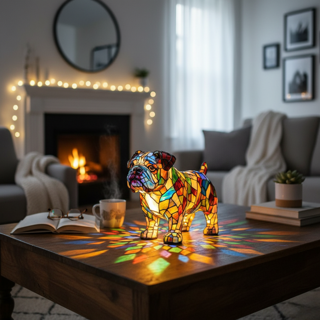 Serenata Bulldog – Guardador de la Luz Acogedora