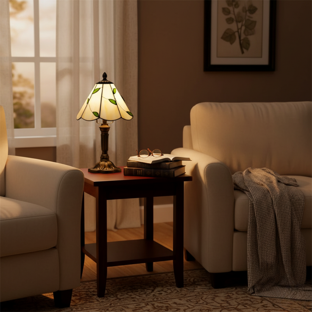 Lámpara de Mesa LED Inspirada no Barroco Retrô