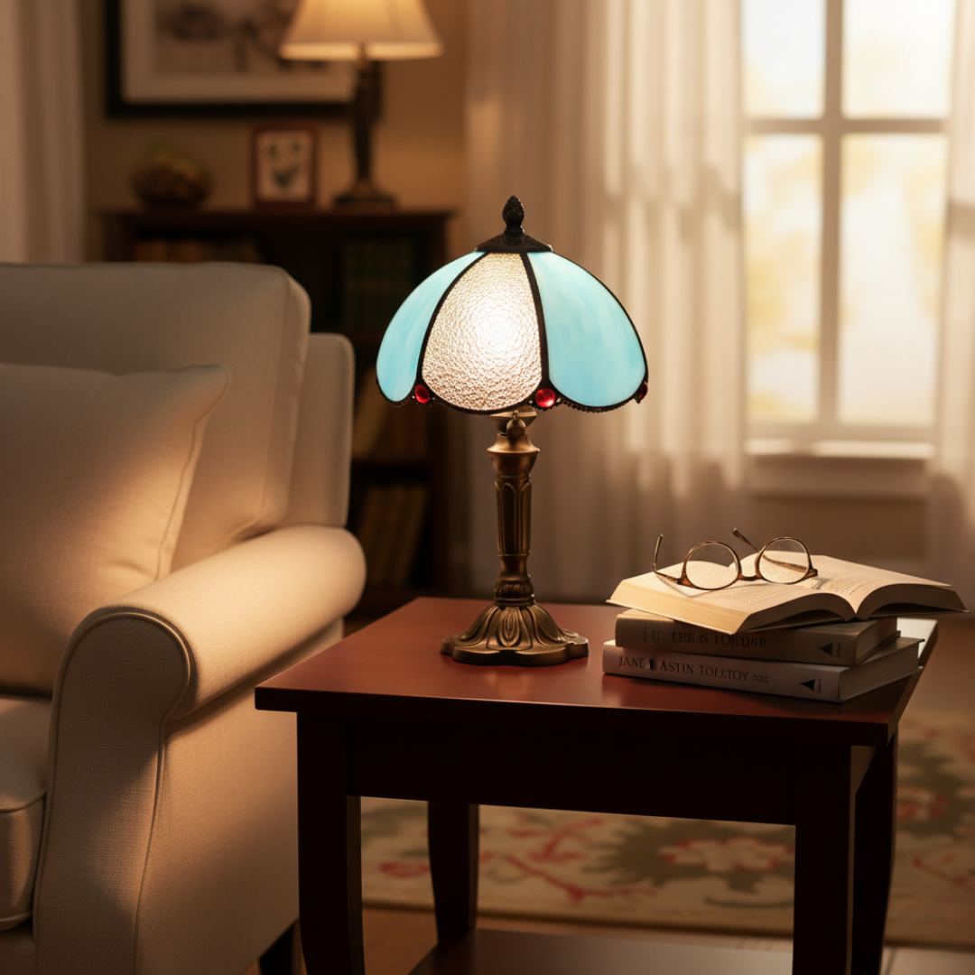 Lámpara de Mesa LED Barroca Luxuosa