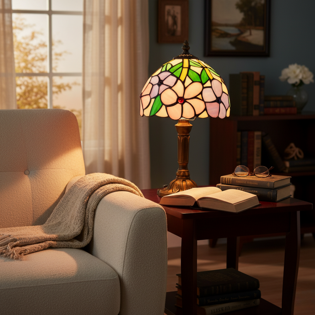 Lámpara de Mesa LED Inspirada no Barroco