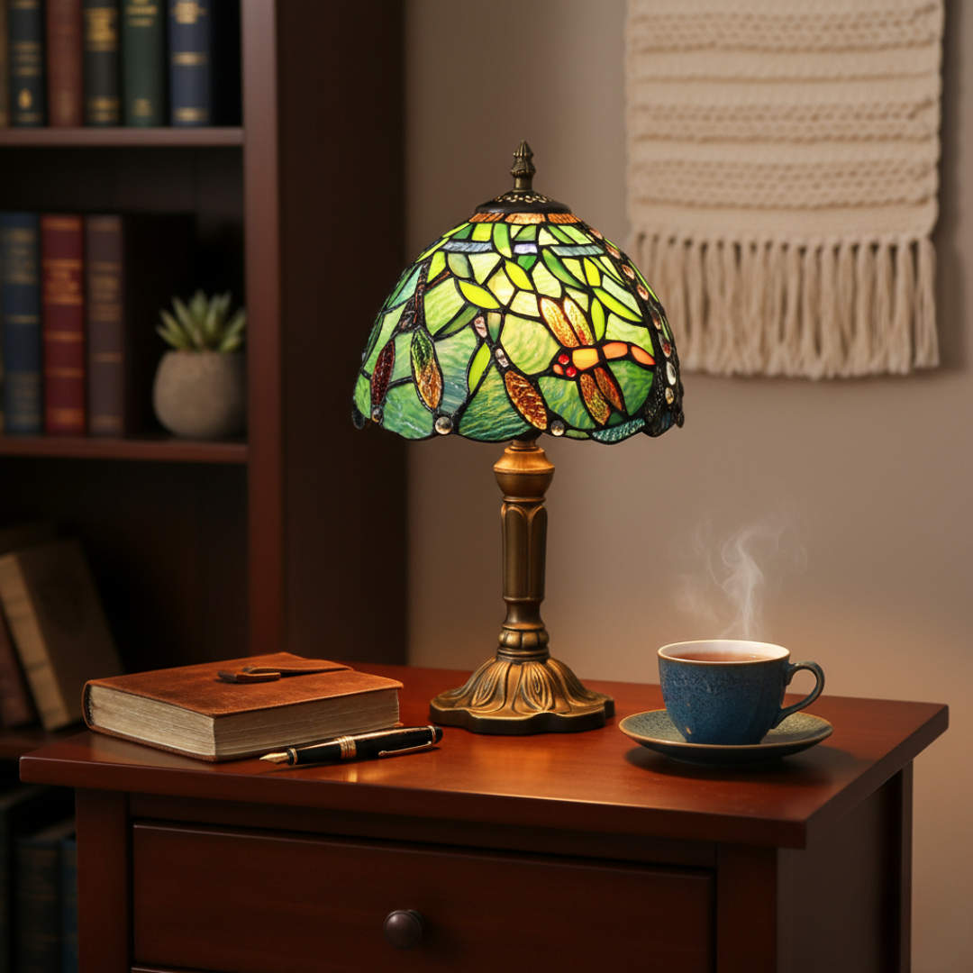 Lámpara de Mesa LED Vitral Mediterrâneo