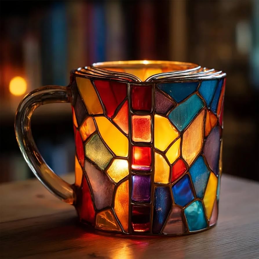Taza de Livro Aurora 3D Artesanal