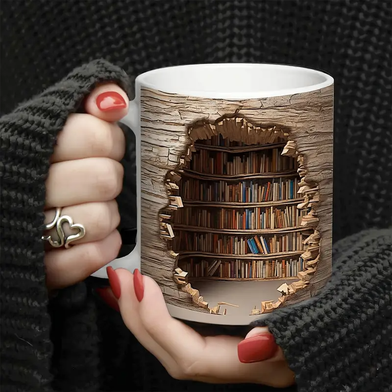 Taza Encantadora de Biblioteca con Ativação Térmica