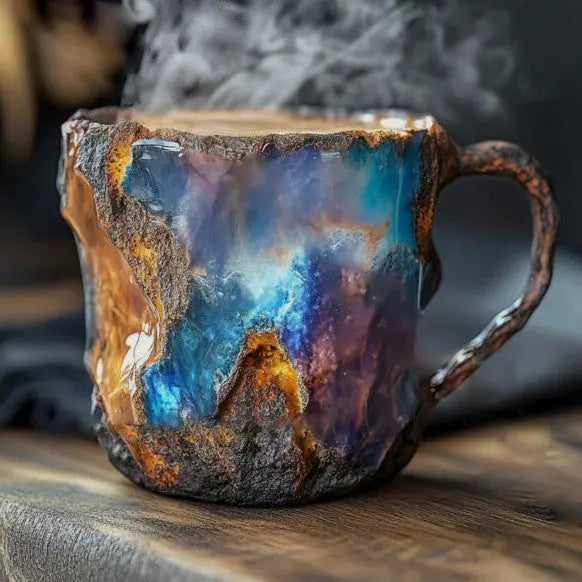 Tazas de Café con Cristais y Minerais