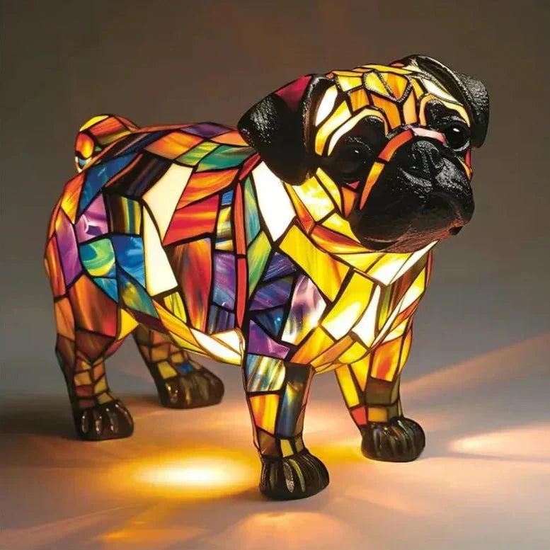 Lámpara Pug Brilhante