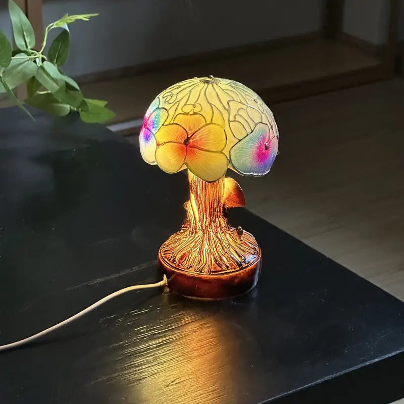 Lámpara Boho Cogumelo y Flores